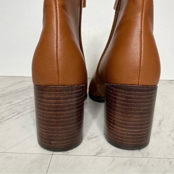New! Linea Paolo Sadie Brown Heeled Bootie 12M - Picture 4 of 14